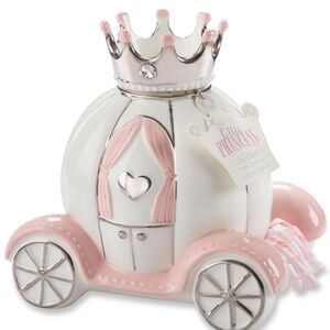 Little Princess Pink and White Carriage Figurine